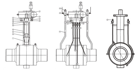 ȼ��������ֱ��ʽ�򷧽ṹ������ԭ��ʾ��ͼ��  ȼ������ֱ��ʽ�򷧲���ͼ��  ȼ��������ֱ��ʽ��ʾ��ͼ                      ȼ��������ֱ��ʽ�򷧽ṹʾ��ͼ